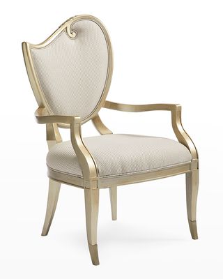 Fontainebleau Left Scroll Dining Arm Chair