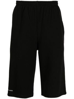 FOO AND FOO logo-print cotton track shorts - Black