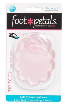 Foot Petals Tip Toes for Sandals Ball of Foot Gel Cushions in Pink Gel