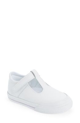 Footmates Drew Mary Jane Sneaker in White Leather