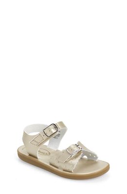 Footmates Eco-Ariel Waterproof Sandal in Soft Gold Micro