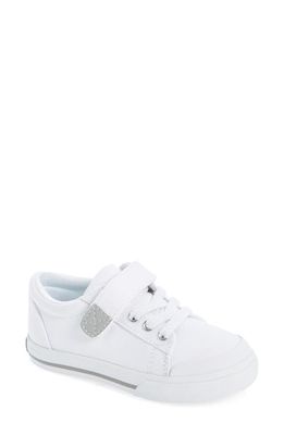 Footmates Hook & Look Sneaker in White