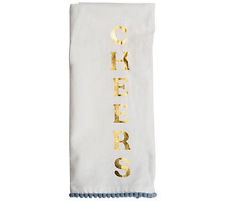 Foreside Cheers 27x18" Screen Printed Kitchen T ea Towel
