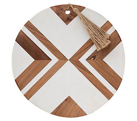 Foreside Home & Garden 12" Round Resin Cutting Board