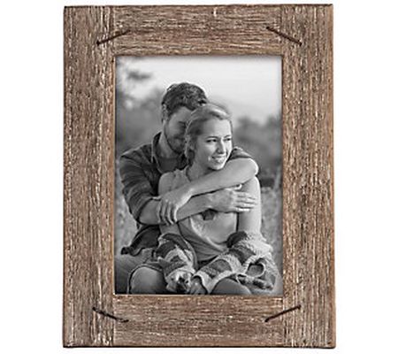 Foreside Home & Garden 5X7 Weathered Wood Frame w/Nail Accents