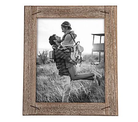 Foreside Home & Garden 8" x 10" Weathered Frame w/Nail Accents