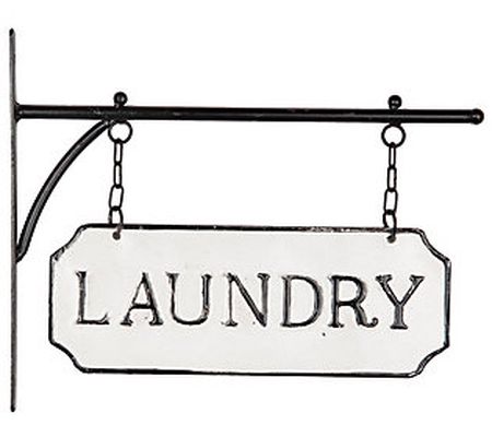 Foreside Home & Garden Laundry Hanging Sign