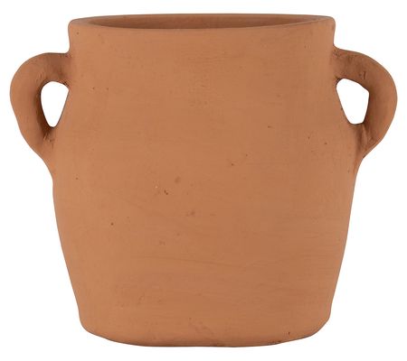 Foreside Home & Garden Natural Thrown Vase with Handles
