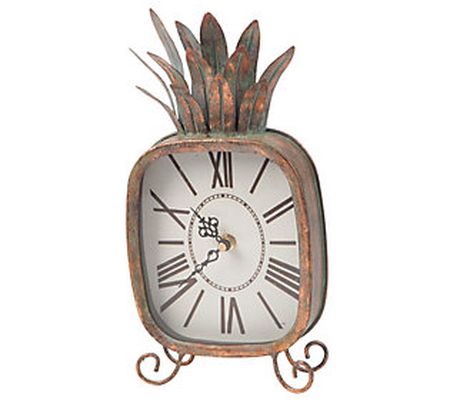 Foreside Home & Garden Pineapple Clock