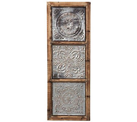 Foreside Home & Garden Punched Metal Vertical W all Art