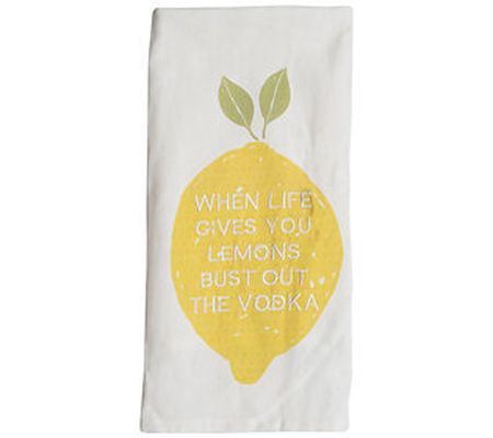 Foreside "Life Gives You Lemons" 27x18" Kitchen Tea Towel