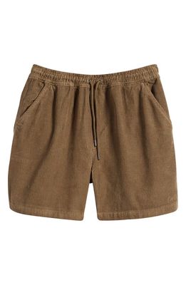 FORET Dose Corduroy Shorts in Army