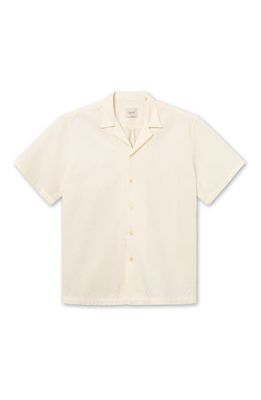 FORET Peer Organic Cotton Camp Shirt in Cloud 