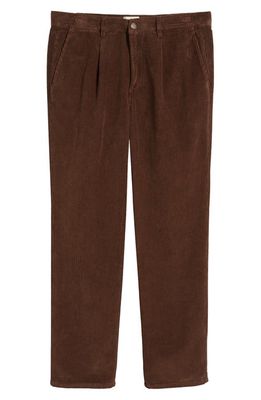 FORET Shed Pleated Corduroy Pants in Brown
