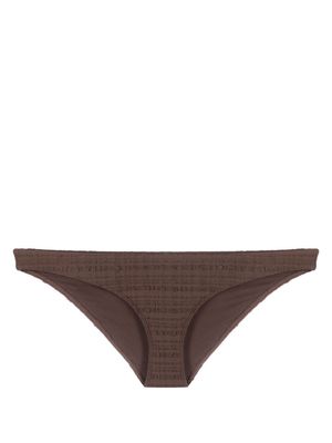 Form and Fold textured bikini bottoms - Brown