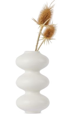 FORMA ROSA STUDIO Matte White Wave Form Vase
