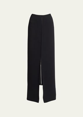 Formal Asymmetric Wool Skirt