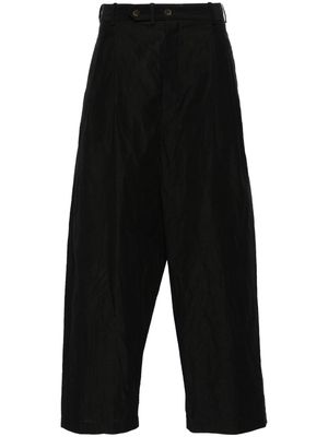 Forme D'expression 2 Tucked wide-leg trousers - Black