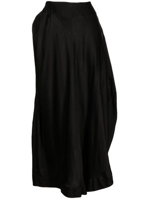 Forme D'expression asymmetric cotton midi skirt - Black