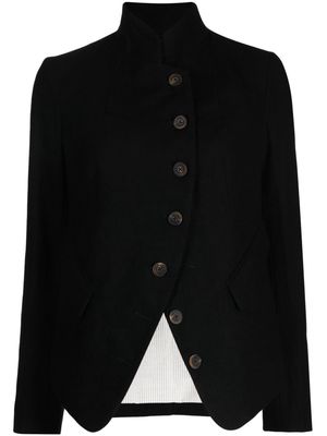 Forme D'expression asymmetric high-neck jacket - Black