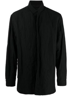 Forme D'expression button-up long-sleeved shirt - Black