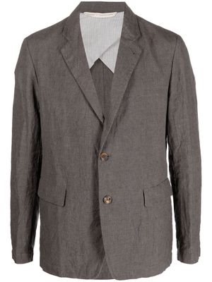 Forme D'expression Convertible single-breasted blazer jacket - Grey