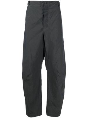 Forme D'expression cotton tapered-leg trousers - Grey