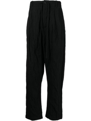Forme D'expression four-pocket drop-crotch trousers - Black