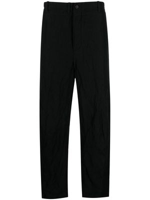 Forme D'expression four-pocket straight trousers - Black