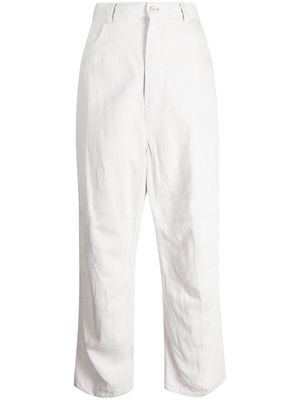 Forme D'expression high-waisted wide-leg trousers - White