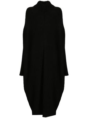 Forme D'expression mock-neck knitted midi dress - Black