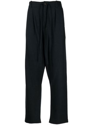 Forme D'expression pleated drop-crotch trousers - Blue