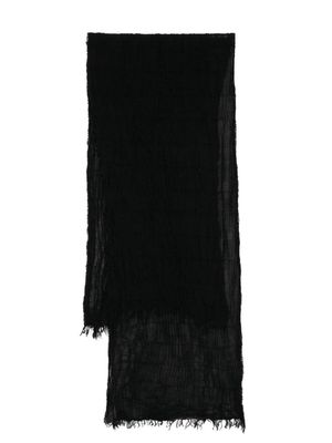 Forme D'expression shirred wool scarf - Black