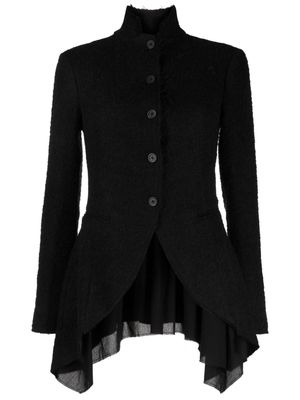 Forme D'expression stand up-collar button-up jacket - Black