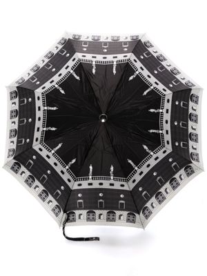 Fornasetti Architettura folding umbrella - Black