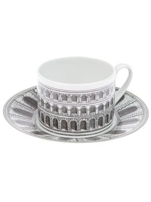 Fornasetti cup and saucer - Black