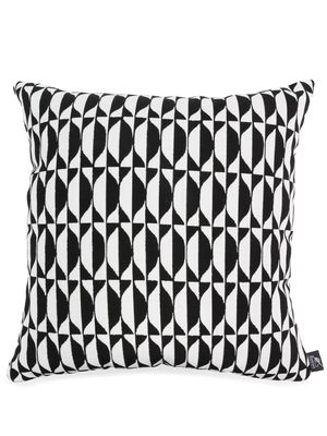 Fornasetti geometric outdoor cushion - Black