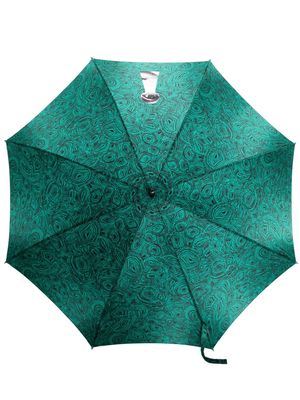 Fornasetti keyhole-print umbrella - Green