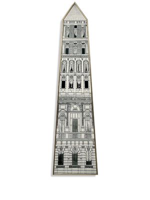 Fornasetti Obelisco hand-decorated panel - Neutrals