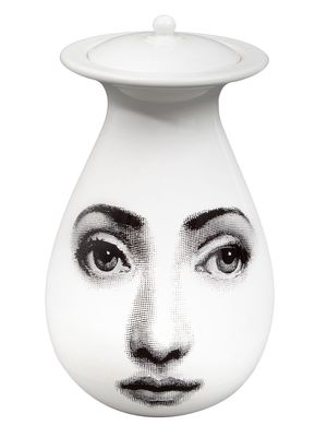 Fornasetti printed vase - White
