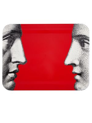 Fornasetti Profile tray - Red