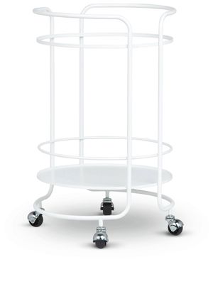 Fornasetti round food trolley - White