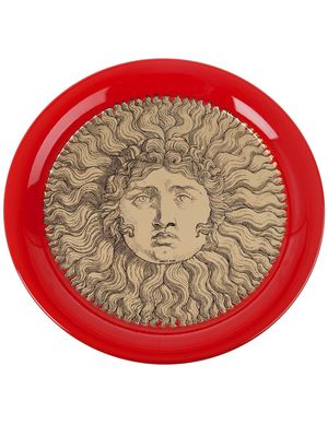 Fornasetti "Sole gold red" tray