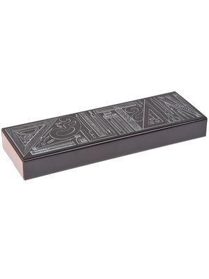 Fornasetti stationary print wooden box - Black