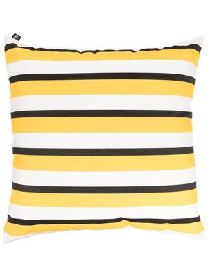 Fornasetti stripe-print square cushion - Yellow