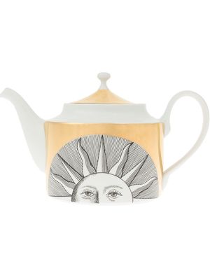 Fornasetti sun print teapot - White