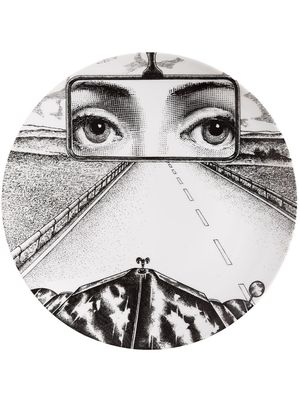 Fornasetti Tema e Variazioni n.321 wall plate - Black