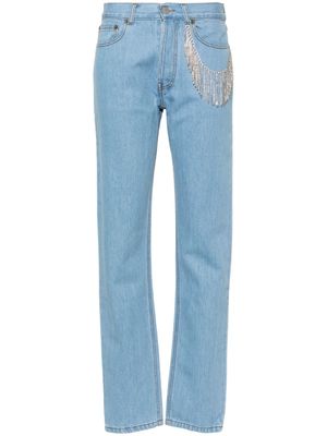 Forte Dei Marmi Couture crystal-embellished straight leg jeans - Blue