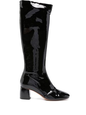 Forte Forte 60mm high-finish leather boots - Black