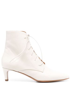 Forte Forte 60mm lace-up ankle boots - White